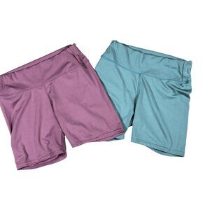 Two Pair, Women's Yoga / Athletic Shorts; Size Medium; Unknown Brand